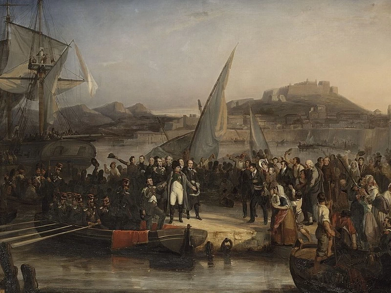 1796-Joseph Beaume - Napoleone lascia l'Elba